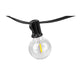 Ghirlandă luminoasă LED 230V IP44 cablu negru terasă