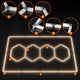 Lampă LED Hexagon de Tavan pentru Garaj și Atelier 484 x 243 cm