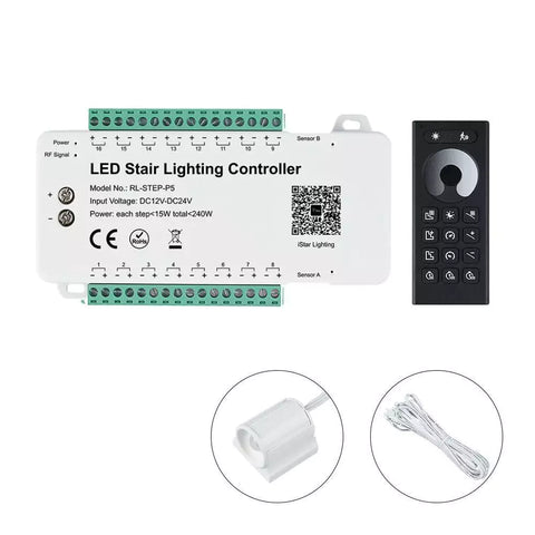 Controler LED scări RL-STEP-P5 cu 16 canale și senzori PIR