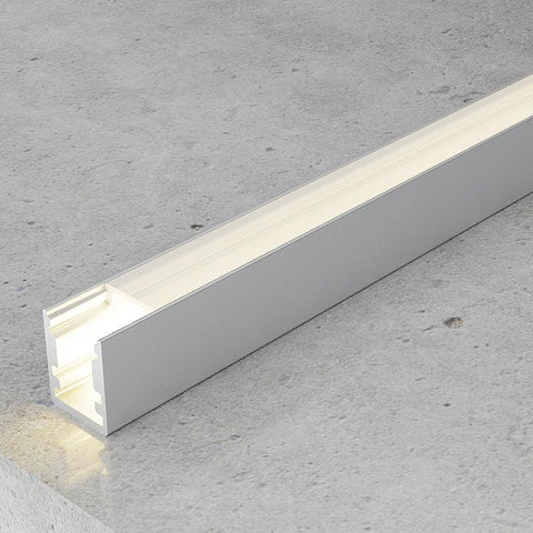 Profil aluminiu Fix pentru banda LED, 13x10 mm, 2 m - led-box.ro