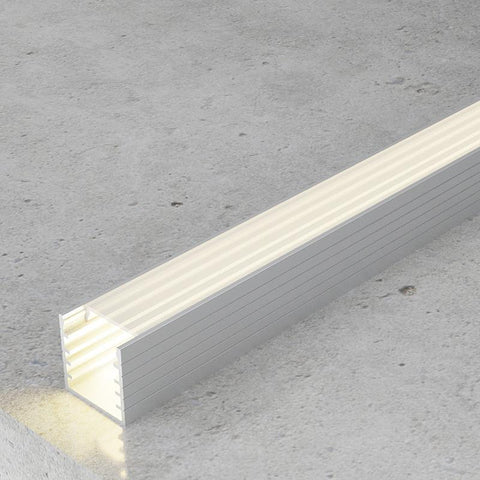 Profil aluminiu Jesf, pentru banda LED, 14.5 x 14.5 mm, 2 m - led-box.ro