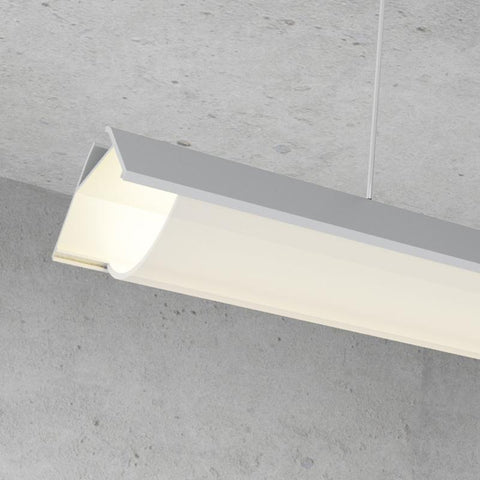 Profil banda LED Oehq, de colt, montaj aparent/suspendat, 23.5 x 41,3 mm - led-box.ro