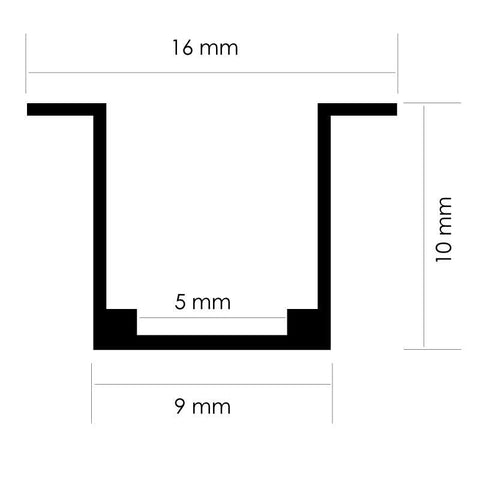 profil aluminiu incastrat, profil incastrat neon flex, profile aluminiu incorporabile, profil incastrat, profile aluminiu incastrate, profile neon flex, profil aluminiu 2m, profile de aluminiu Dedeman, profil aluminiu 16x10 mm, led-box.ro