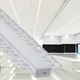 Profil LED arhitectural încastrat, compatibil cu benzi LED 8mm, aluminiu anodizat
