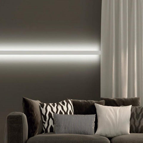 Profil LED Gote, montaj aplicat pe perete, aluminiu, 43.8 x 18 mm, 2 m-led-box.ro