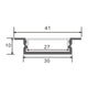 profil led incastrat, profil incastrat banda led, profile aluminiu incastrate, profil aluminiu 10x41 mm, profile incastrate, profil aluminiu incastrat, profil banda led, profil din aluminiu incastrat, profile de aluminiu Dedeman, profil aluminiu montaj incastrat, led-box.ro