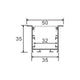 profil led incastrat, profil incastrat banda led, profile aluminiu incastrate, profil aluminiu 35x50 mm, profile incastrate, profil aluminiu incastrat, profil banda led, profil din aluminiu incastrat, profile de aluminiu Dedeman, profil aluminiu montaj incastrat, led-box.ro