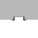 Profil LED incastrat SUB din aluminiu 7 x 24.7 mm, 2 m, alb - led-box.ro