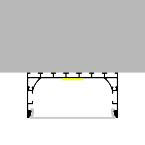 profil aluminiu suspendat, profile suspendate, profile led suspendate, profil banda led suspendat, profil aluminiu dedeman, profil din aluminiu 40x70mm, profil led 4x7cm, led-box.ro