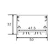 profil led, profil aluminiu, profil banda led, profile aluminiu suspendate, profil aluminiu 32x50 mm, profile suspendate, profil aluminiu suspendat, profil banda led, profil din aluminiu suspendat, profile de aluminiu Dedeman