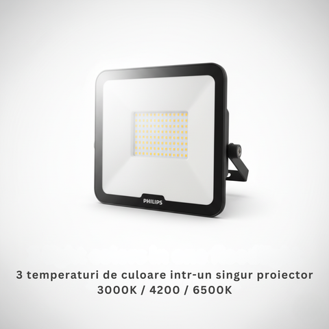 Proiector Ledinaire 50W cu sticlă securizată și protecție IP65