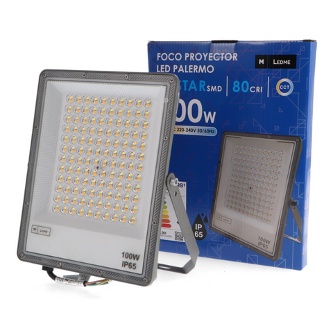 Proiector LED Palermo 100W reglabil CCT pentru fațade și hale
