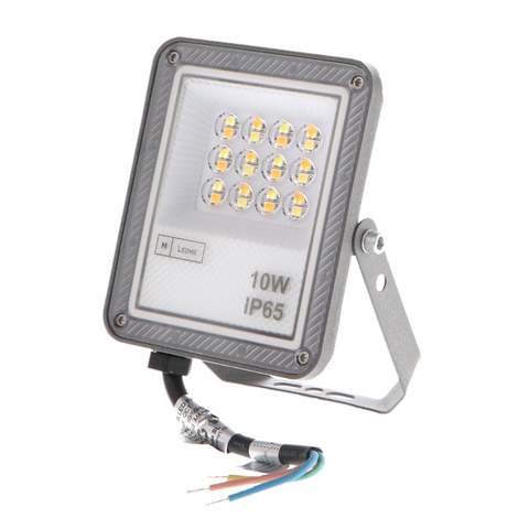 Proiector LED Palermo 10W aluminiu negru, eficiență ridicată
