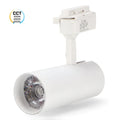 Proiector LED 30w, spot led pe sina, proiector led CCT pe sina, iluminat sina, sina spoturi, spoturi CCT pe sina, sina led tavan, iluminat pe sina, proiectoare CCT pe sina,  sina tavan spoturi albe, corpuri de iluminat pe sina, proiector led sina, led-box.ro