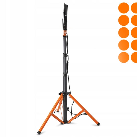 Dimensiuni trepied proiector LED 3x100W bază 780mm bară 620mm