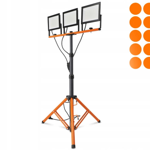 Trepied pliabil pentru transport proiector LED 3x100W șantier