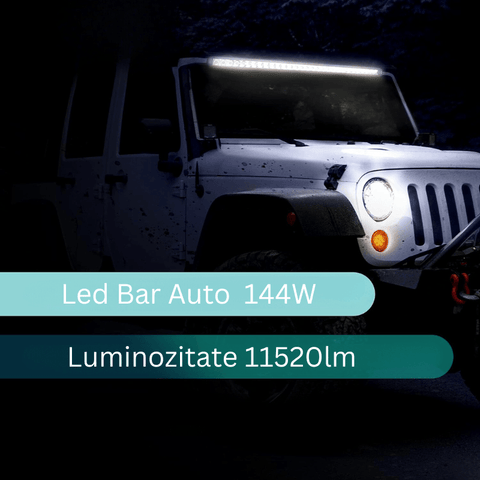 Proiector LED auto Offroad 4D 144W 11.520lm, 57 cm, Combo Beam - led-box.ro
