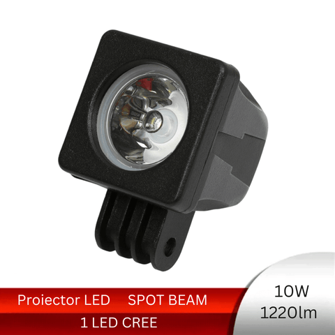 proiector auto offroad, proiector atv, proiector moto, proiector offroad 10w, proiectoare offroad, led-box.ro