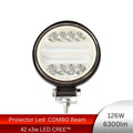 proiector offroad rotund, proiector auto 126w, proiectoare led camion, proiectoare suv, proiector auto 6300lm, proiectoare auto, proiectoare masini teren, proiector auto rotund, proiector auto combo beam, led-box.ro
