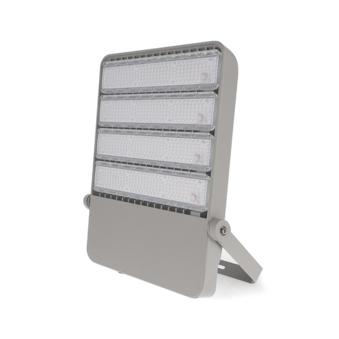 Proiector LED modular Pronext 400W, design robust, carcasă gri, protecție IP65.