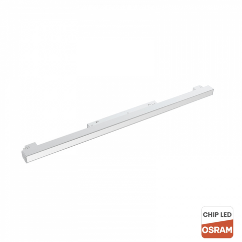 proiector LED magnetic 18w Alb, spot led sina magnetica, proiector led liniar pe sina magnetica, iluminat sina magnetica, sina spoturi magnetice, corpuri iluminat sina magnetica, spoturi magnetice liniare pe sina, spoturi magnetice albe, sina magnetica led tavan, iluminat pe sina magnetica, led-box.ro