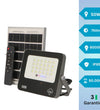 Proiector solar cu LED Milan, 50W, lumina rece, cu senzor si telecomanda, gri, exterior