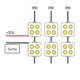 Schema de conectare a modulului LED 4xSmd Samsung 6000k led-box.ro