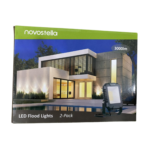 Set 2 proiectoare Novostella 30W 5000K/3000lm, Exterior IP66
