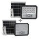 set Proiectoare LED Solar Aras, senzor miscare si crepuscular, dimabil, cu telecomanda, IP65