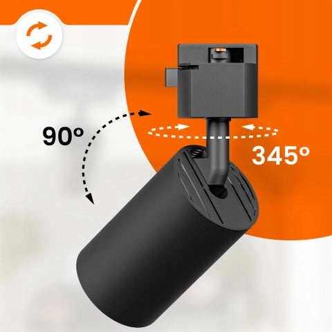 Set șină GU10 detaliu spot diametru 55mm înălțime 147mm
