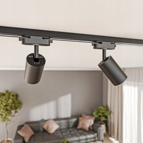 Set șină tavan componente conectori L capace terminale hardware montaj