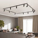 Set șină tavan living iluminat de accentuare design modern