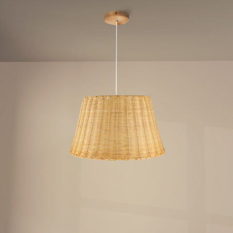 Lampă suspendată Sicilia cu lumină caldă difuzată prin împletitură
