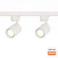 Sina albă de 1 metru cu 2 proiectoare Diamond echipate cu becuri LED GU10 Osram 10W
