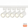 Sina albă de 1 metru cu 5 proiectoare Diamond echipate cu becuri LED GU10 Osram 10W