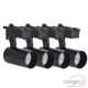 Kit 4 spoturi LED Berna negru pe șină monofazică, 1 metru, CCT reglabil, led-box.ro
