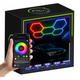 Lampă LED hexagon RGB 180W cu control prin aplicație