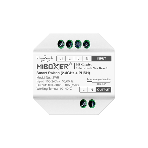 Comutator inteligent SWR 2.4GHz pentru control wireless al aparatelor electrice
