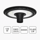 Specificații tehnice ale lămpii LED 120W, lumină 4000K, flux 10465lm, led-box.ro
