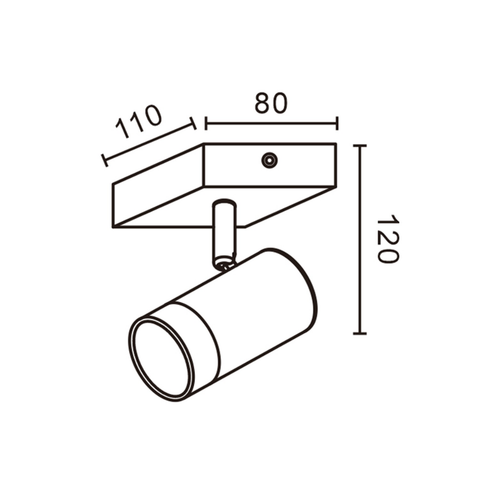 spot gu10 montaj pe suprafață design modern
