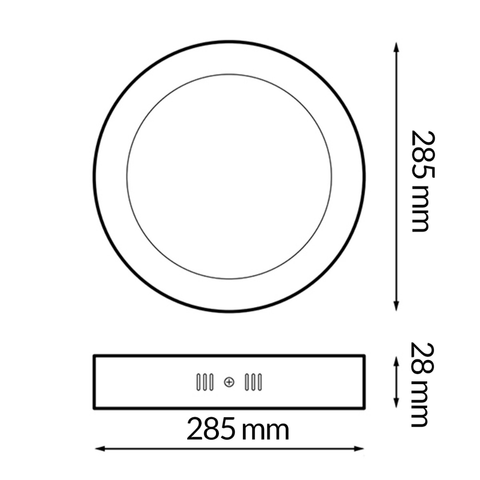 Spot LED 25W cu design minimalist, dimensiuni 285x28mm