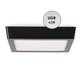 Spot LED negru aplicat pătrat 12W pentru iluminat modern
