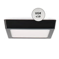 Spot LED negru aplicat pătrat 12W pentru iluminat modern

