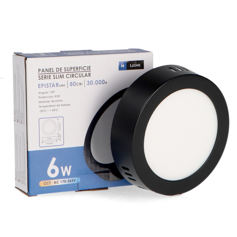 spot led rotund, mini spot led, spoturi iluminat interior, spot negru 6w, spot rotund negru CCT, spot tavan, spoturi mici, mini spot rotund, led-box.ro