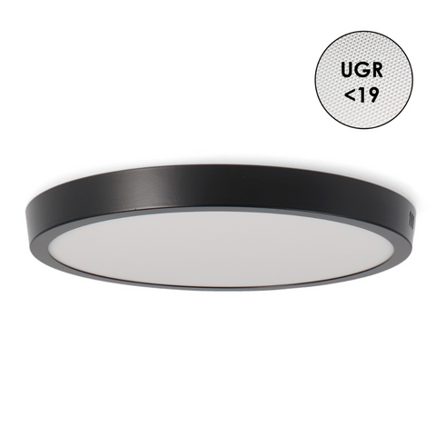 spot rotund 25w, spoturi rotunde, spot negru, spot CCT, spoturi interior, spot led 285mm, spoturi led CCT, iluminat interior cu spoturi, led-box.ro