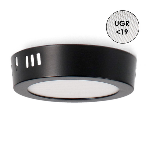 spot led rotund, mini spot led, spoturi iluminat interior, spot negru 6w, spot rotund negru CCT, spot tavan, spoturi mici, mini spot rotund, led-box.ro
