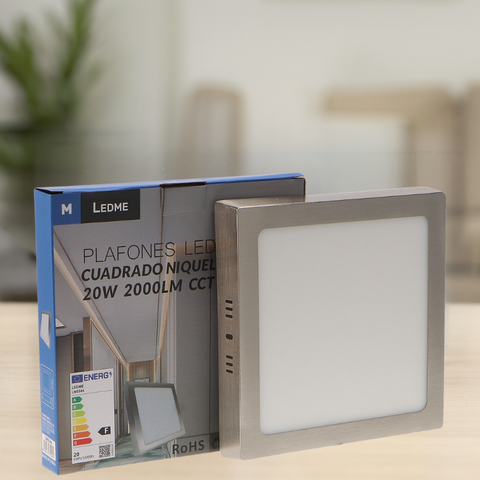Spot LED elegant 20W aluminiu nichelat
