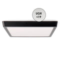 Spot LED pătrat aplicat negru 25W cu intensitate reglabilă
