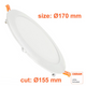 Spot LED Slim rotund 15W cu 40.000 ore durată de viață și eficiență ridicată