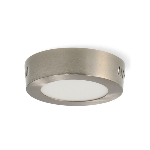 Spot LED rotund aplicat 6W argintiu IP44